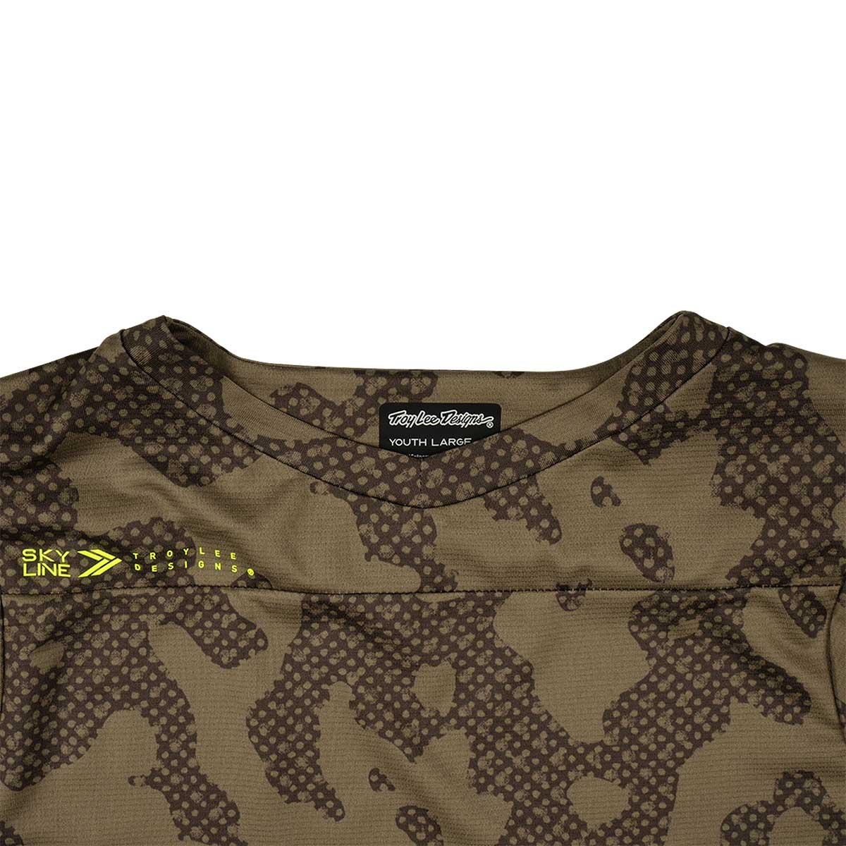 Troy Lee Designs Skyline Short Sleeve Jersey Kids' in Scrubland Olive